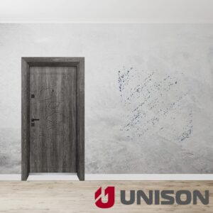 Входна врата UNISON OPTIMA 4539p - Сив Ясен