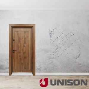 Входна врата UNISON OPTIMA 4542p - Императорска Акация