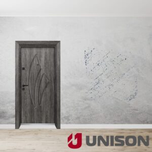 Входна врата UNISON OPTIMA 4553p - Сив Ясен