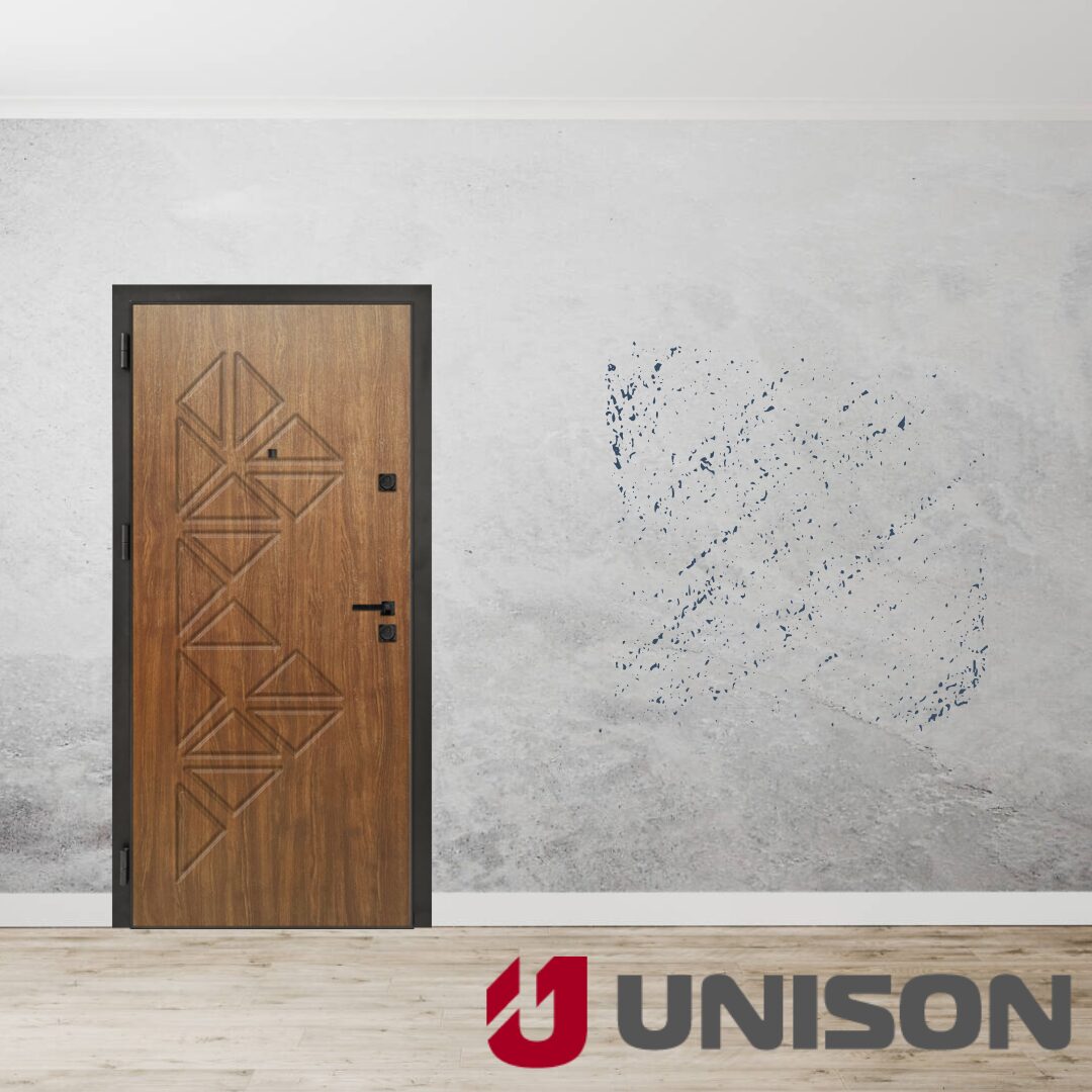Входна врата UNISON OPTIMA 4558p - Императорска Акация - Image 2