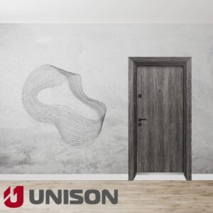Входна врата UNISON OPTIMA 4500 - Сив Ясен