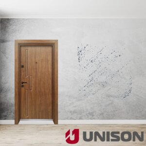 Входна врата UNISON OPTIMA 4568p - Императорска Акация