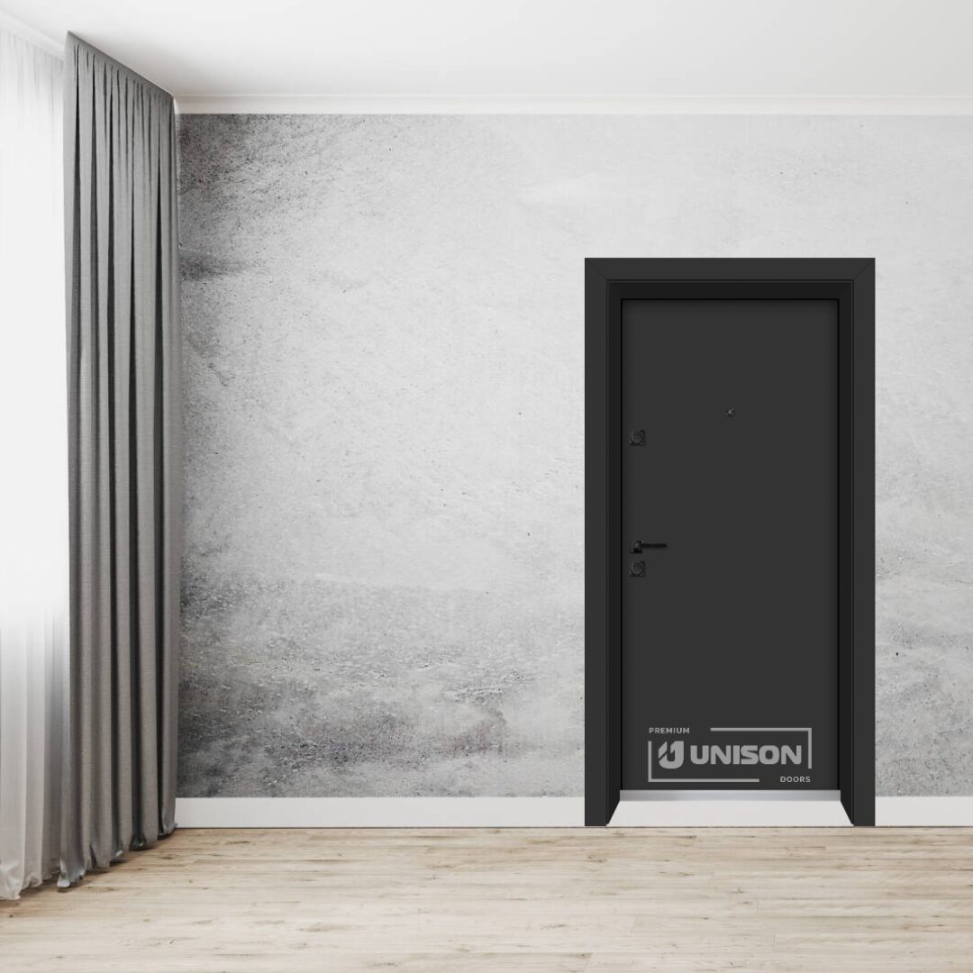 Входна врата UNISON OPTIMA SIMPEL - Антрацит Klasse A++